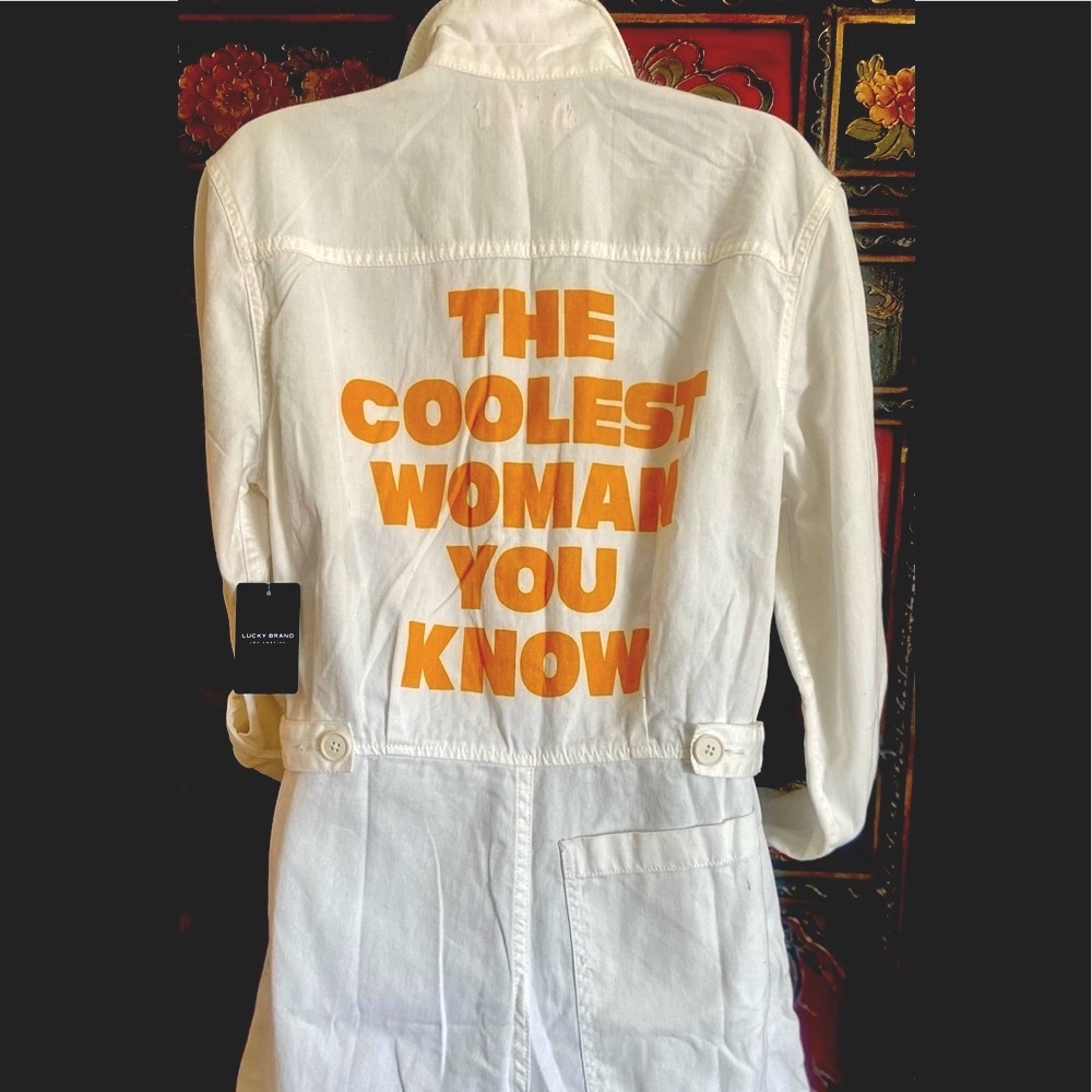 Lucky Brand White Jumpsuit romper The Coolest Woman You Know